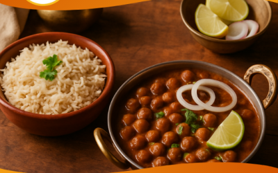 Chole Masala with Rice