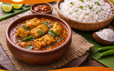 Cod Curry with Sona Masoori Rice