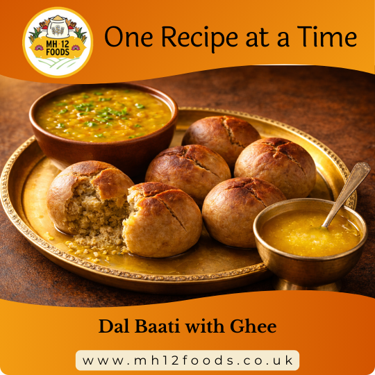 Dal Baati with Ghee