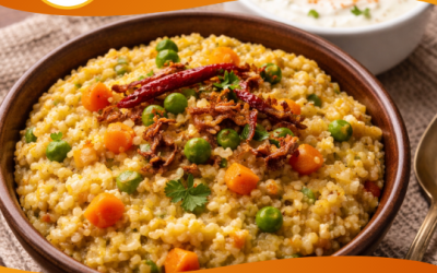 Daliya Khichdi with Curd