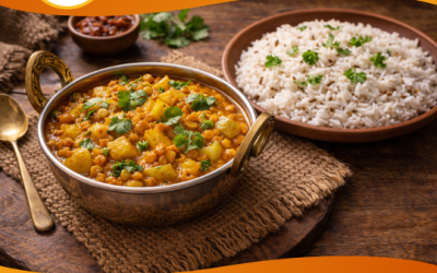Dudhi Chana Dal with Jeera Rice