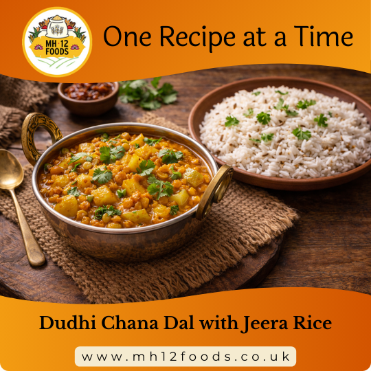 Dudhi Chana Dal with Jeera Rice