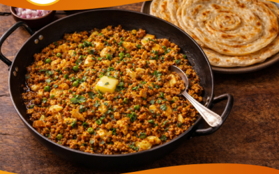 Egg Kheema with Paratha