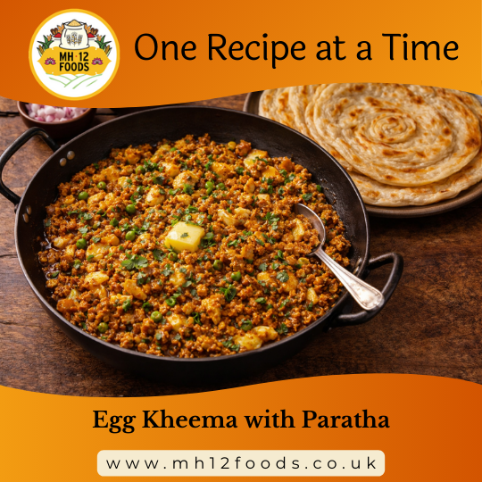 Egg Kheema with Paratha