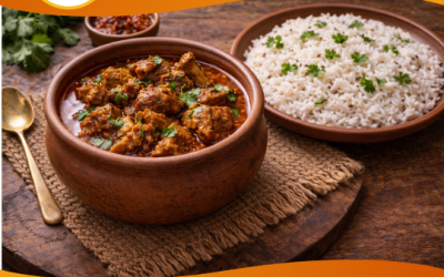 Lamb Handi with Jeera Rice