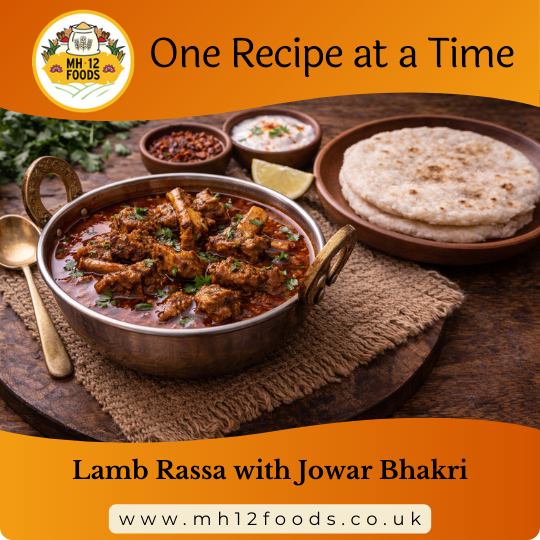 Lamb Rassa with Jowar Bhakri