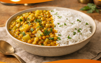 Lauki Chana Dal with Rice
