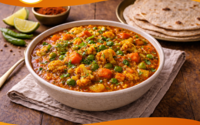 Mix Veg Masala with Soft Phulkas