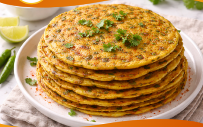 Moong Dal Chilla with Green Chutney