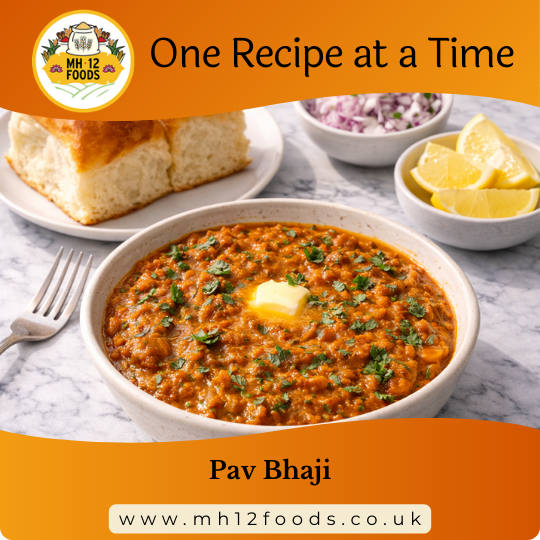 Pav Bhaji with Buttered Pav