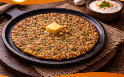 Upwas Thalipeeth with Curd