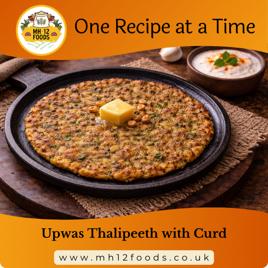 Upwas Thalipeeth with Curd