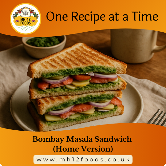Vegetable Sandwich with Green Chutney